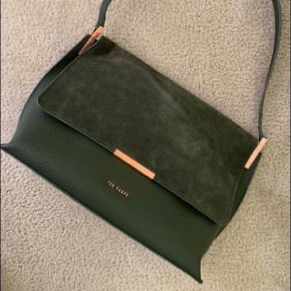 TED BAKER SUEDE and LEATHER BAG.